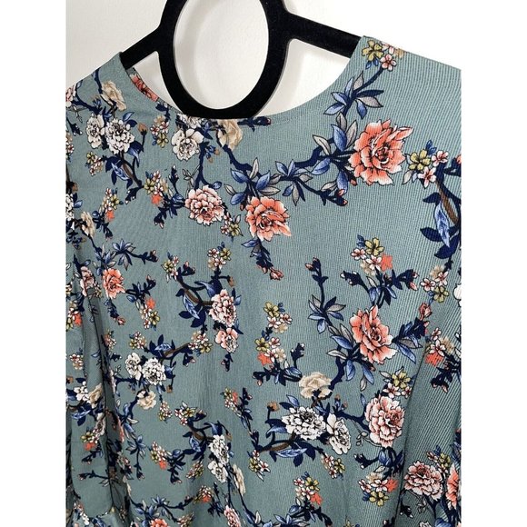 NWT Melloday Mello Day Large Floral Top / Blouse Sz Large - Picture 4 of 4